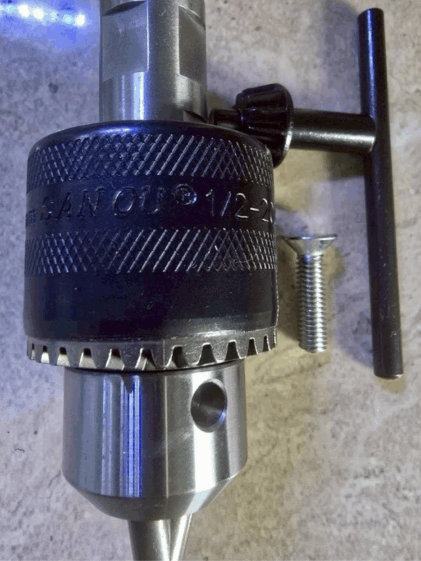 1/2" Keyed Drill Chuck with 1/2" UNF Adaptor & Security Screw