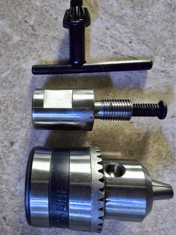 3/8" Keyed Drill Chuck with Security Screw + 3/8" UNF Adaptor (1.5–10mm)